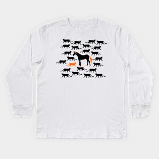 Cat Unicorn Kids Long Sleeve T-Shirt